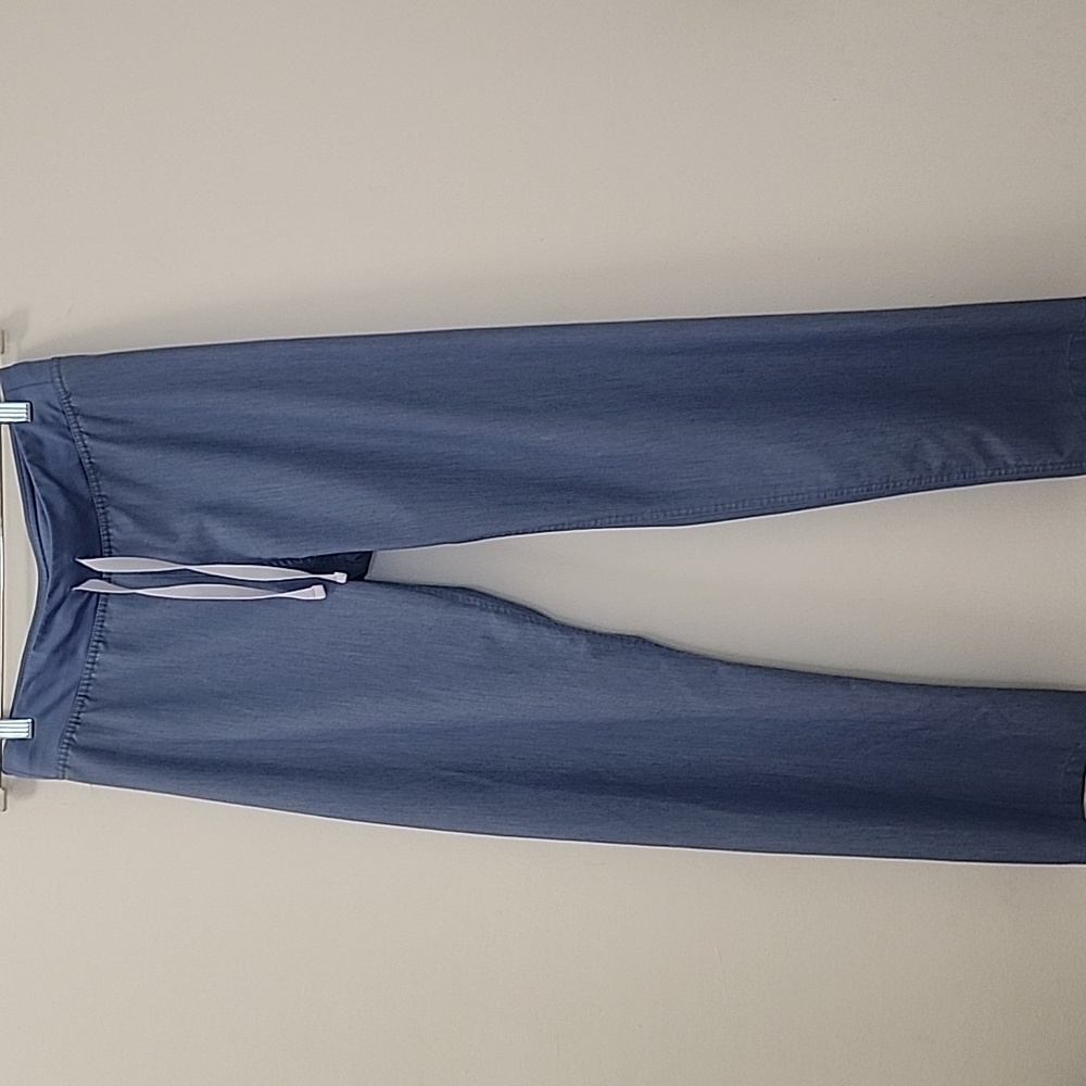 Figs Womens Tall Technical Collection Chambry Blue Straight Legged Pants Size S - Picture 8 of 16